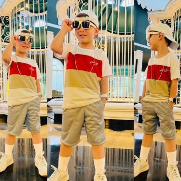 Imagem de Conjunto Infantil e Juvenil Masculino Kvani Joy Bermuda e Camisa Menin