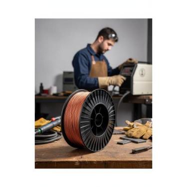 Imagem de Arame Solda Mig Mag 0.8mm Cobreado Carretel 15kg - Congratulations Sto