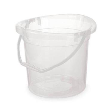 Imagem de Balde Plástico Graduado Com Alças 11 Litros - Plasvale Transparente
