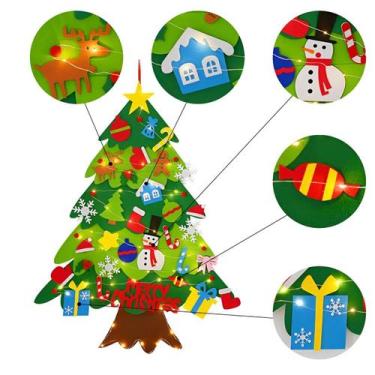 Imagem de Mural Criativo Montessori Árvore Natal Educacional Estímulo - Gici Imp