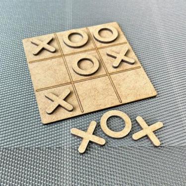 Imagem de Jogo da Velha em MDF Lembrancinha Educativa com Tabuleiro - Desconheci