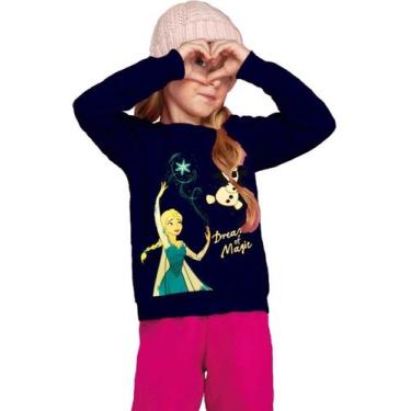 Imagem de Blusa Moletom Infantil Menina Inverno Personagens Licenciado - anjo da