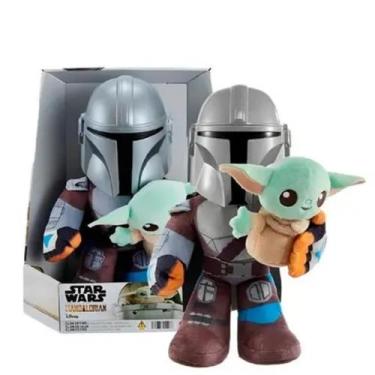 Imagem de Boneco De Pelúcia The Mandalorian E Grogu HPC19 - Mattel - Matell