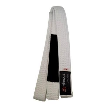 Imagem de Faixa torah master jiu-jitsu c/ponta inf, Branco, Preto, M1