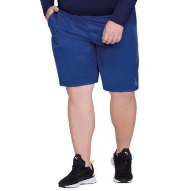 Imagem de Bermuda Plus Size Dry Fit Masculina - SELENE, Azul, X2