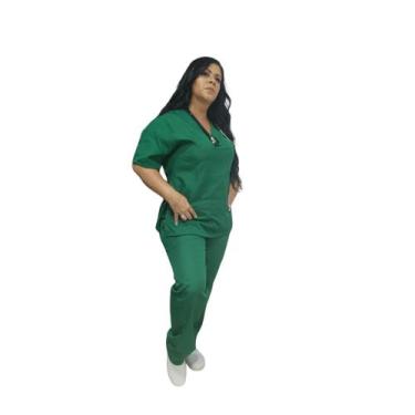 Imagem de Scrub pijama hospitalar diversas cores - GLMED, VERDE ESCURO, P