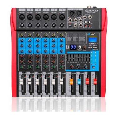 Imagem de Mesa Soundvoice Ms602 Max Efx 48v Interface Bluetooth Grava na Usb, 11