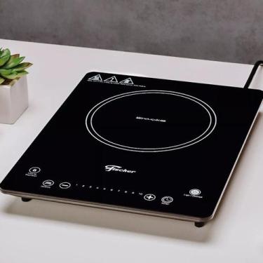 Imagem de Cooktop Portátil por Indução Fischer 1Q com 1 Boca Preto, 127v, 220V