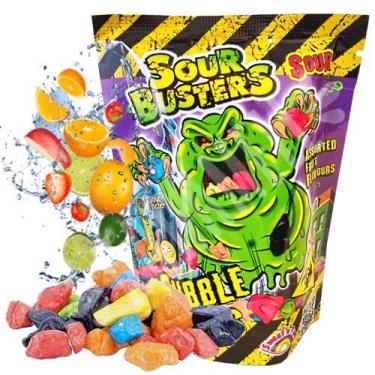 Imagem de Goma de mascar Acida Formato De Pedrinhas Sour Busters 4u - Kids Zone