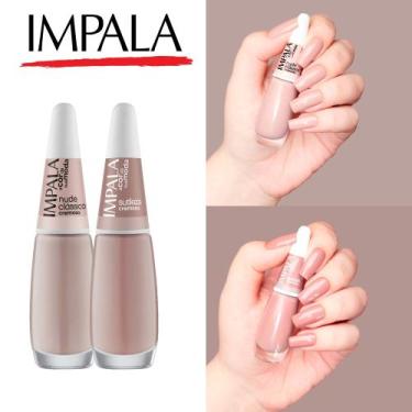 Imagem de Esmaltes Impala Tons Claros e Nude Cores Delicadas e Elegantes Esmalte