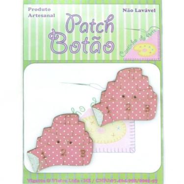 Imagem de Botton Patch Fita Métrica Rosa 2308 - 2 Unid - Cantinho da Arte