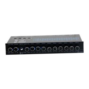 Imagem de Equalizador de Áudio Automotivo ZGUZMCMK 9 Bandas com Subwoofer 18 x 1