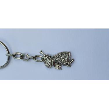 Imagem de Chaveiro Anjo Pedraria Strass Cinza - DG Sublima