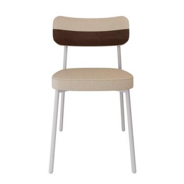 Imagem de Cadeira Alloa Fixa com 4 Pés 50 x 44,7 x 83,8 cm com 1 Unidade Bege/Ar