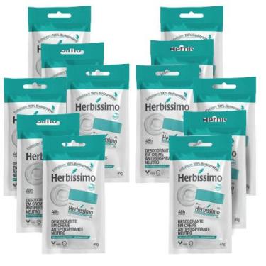 Imagem de Kit Herbíssimo Refil Neutro: 12 Desodorantes Cremes Antiperspirantes 4