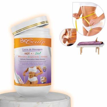 Imagem de Creme de Massagem Hot Detox Bio Sculp Dermocosméticos Bio Term 1kg Ter