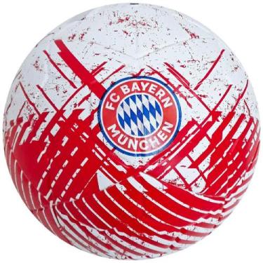 Imagem de Bola futebol de campo n5 bayern de munique branca e vermelha maccabi, 