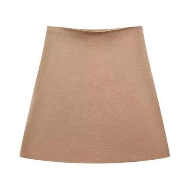 Imagem de Saia Mini Vintage De Cintura Alta Em a Para Mulheres Willshela, Moda C