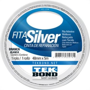 Imagem de Tek Fita Adesiva Silvert 48X05M Bca - TEKBOND