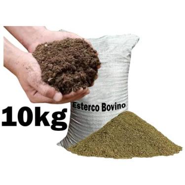 Imagem de Esterco bovino curtido puro sem terra para hortas de verduras, plantas