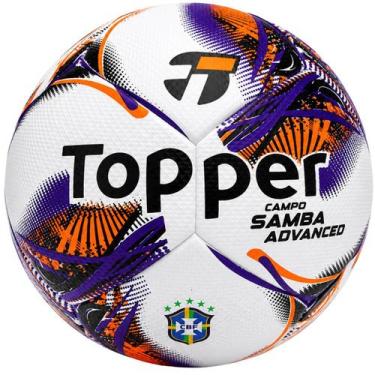 Imagem de Bola de Campo Topper Samba Advanced Oficial Federações Estaduais Selo 
