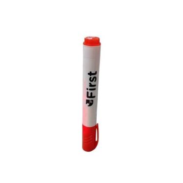 Imagem de Kit 12 Canetas para quadro branco - Vermelha Plástico - Genérica