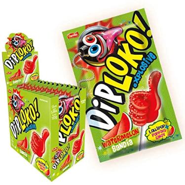 Imagem de Pirulito Explosivo Dip Loko Boom Melancia 11g c/15 - Danilla