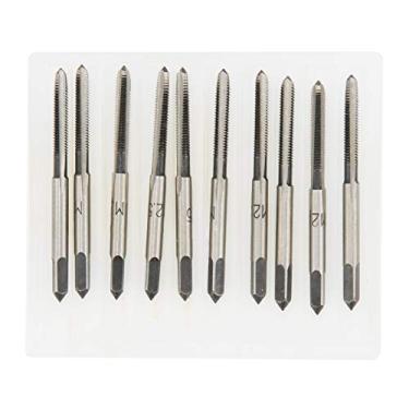 Imagem de YWBL-WH Conjunto de machos manuais métricos M2.5 Haste reta Aço carbono 5 pares Tap Tapper e Tap Plug, Tap