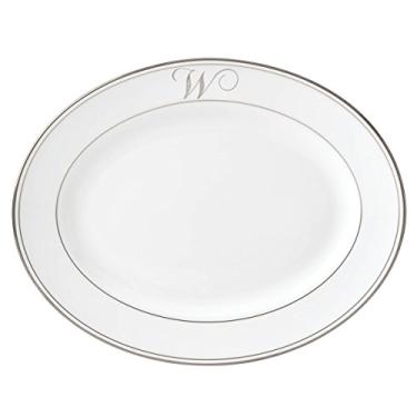 Imagem de Lenox Prato de jantar com monograma de platina da Federal, W
