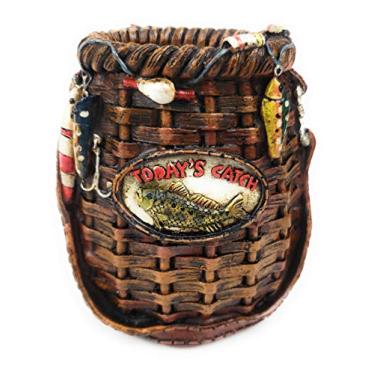 Imagem de Porta-caneta e lápis decorativos de cesta de peixe Rainbow Trading RA 5876