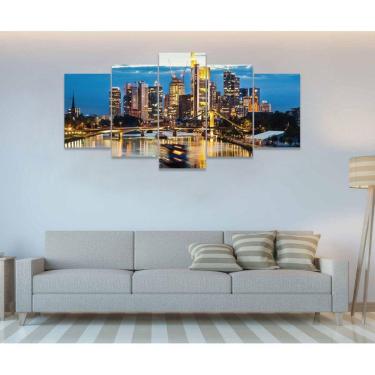 Imagem de Quadro Decorativo Sala Quarto Escritório Manhattan Frankfurt