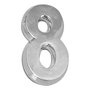 Imagem de Número 8 de Residencia e Casa Brilhante 14cm de Altura