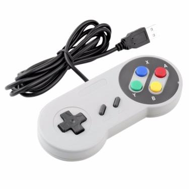 FGAMES NATAL - Controle Super Nintendo USB Snes Joystick Emulador