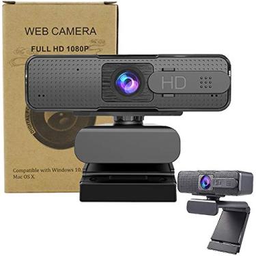 Imagem de AKT Câmera Web com microfone Câmera AF HD 1080p Webcam para computador PC Transmissão ao vivo YouTube Windows