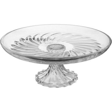 Imagem de VICENZA CENTRO MESA 13x31x31cm CRISTAL ECO TRANSP COM PÉ