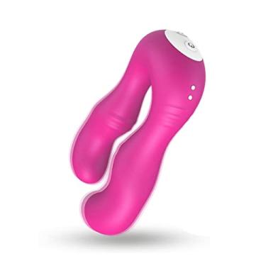 Imagem de Vibrador Duplo Recarregável Com 9 Velocidades Para Ponto g Produto Sexual Brinquedo Adulto Zatla