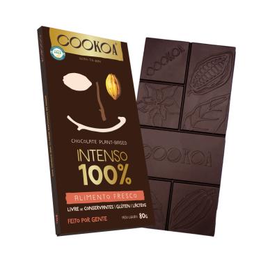 Imagem de Kit 2X: Chocolate Intenso 100% Cacau Vegano Cookoa 80g