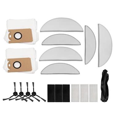 Imagem de Kit de acessórios de peças de reposição para Lydsto R1 filtros de aspirador 4 escovas laterais, 3 filtros, 1 escova de rolo, 2 sacos de pó conjunto de sacos de pó
