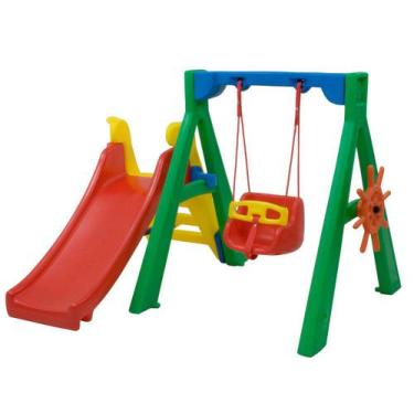 Imagem de Playground Baby Play Balanço Infantil E Escorregador Freso