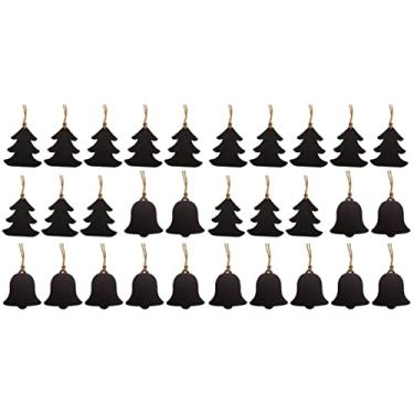 Imagem de 2 Conjuntos De 20 Peças pingente de corda de cânhamo quadro- decoração de casa decorações de Natal decoração pendurada de natal saboneteira de cerâmica ornamento tags de natal