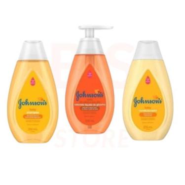 Imagem de Kit Sabonete Liquido De Glicerina, Shampoo E Condicionador  Johnson Ba