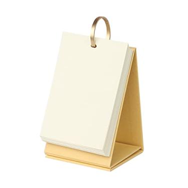 Imagem de Cartões Flash em branco de 14,5 cm x 9,7 cm Bloco de notas com anel de fichário 180 peças em pé flip papel cartão de índice de estudo DIY cartões de felicitações Marcador de página mini bloco de notas para tirar anotações trabalhar aprendizagem