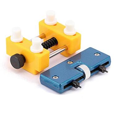 Imagem de Wellfit Kit de ferramentas de substituição de bateria do relógio, removedor de caixa traseira e abridor de relógio, Laranja, Moderno