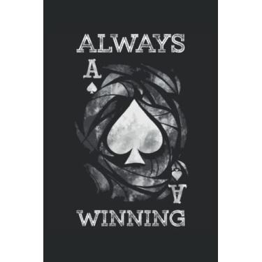 Imagem de Ass Kartenspiel Spielkarte Spieler Poker Skat: Tagebuch 120 Seiten liniertes Papier Handliches Format (15,24 × 22,86 cm entspricht ungefähr DIN A5)