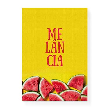 Imagem de Arte Maníacos Quadro Decorativo em Tela Canvas Melância Realista - 23x16,25cm