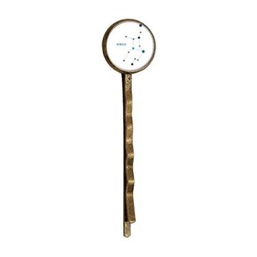 Imagem de Boné de cabelo retrô do zodíaco com símbolo de constelação Virgem