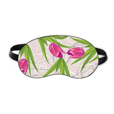 Imagem de Cobertura macia para olhos com estampa de flor de cravos e flores para dormir