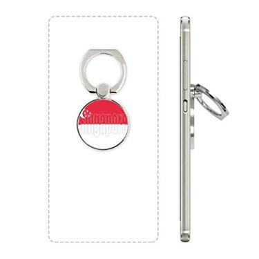 Imagem de Suporte ajustável para anel de telefone com nome da bandeira de Singapura