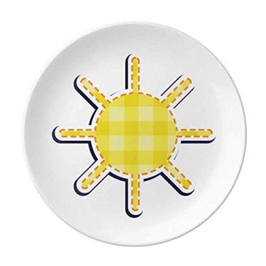 Imagem de Placa de sol alienígena monstro decorativo de porcelana salver louça de jantar
