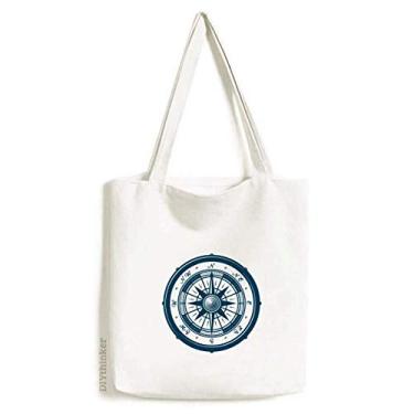 Imagem de Compass Droits bolsa de lona militar do exército do oceano bolsa de compras casual bolsa de mão